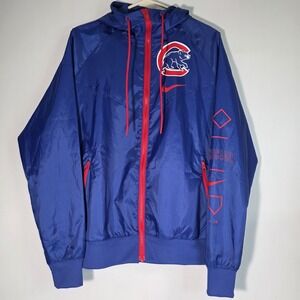 Nike Chicago Cubs Team Windrunner Hoodie Jacket Mens Small Retails Around $110